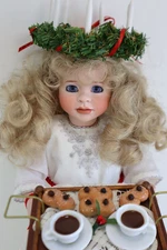 NIB 13" Wendy Lawton Doll SANTA LUCIA w/ Tag & Box Ltd Ed 331/350 p