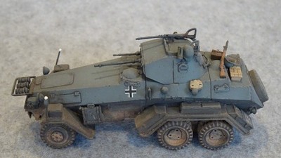 Gebautes 1/72 Modell Deutscher Sd.Kfz. 231 (6-Rad) Schwerer Panzerspähwagen