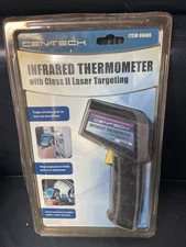 Cen-Tech Infrared Thermometer with Class II Laser Targeting – Item #69465 - New