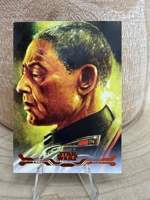 2025 Smugglers Outpost Orange Foil Stellar Art Card of Moff Gideon /25