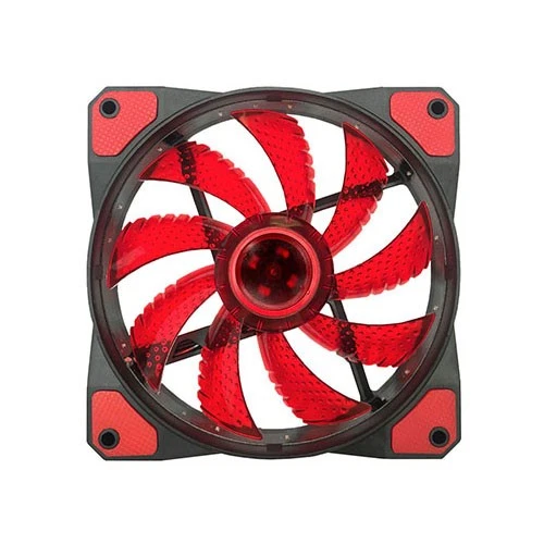 APEVIA CF12SL-SRD 120mm Red LED Ultra Silent Case Fan w/ 15 LEDs  Anti-Vibration - Image 3 of 4