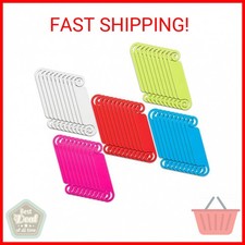 Honoson 50 Pieces Cable Tags Cable Management Labels Multicolor Labels Cord Iden