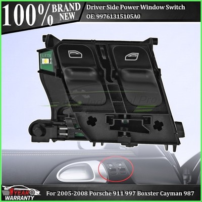 For Porsche 911 997 Boxster Cayman 987 Master Window Switch LH 99761315105A05