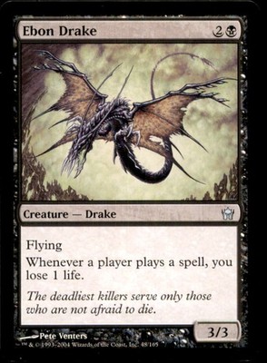 MTG Ebon Drake LP Light Play Fifth Dawn [3638]