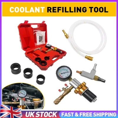 AUXITO Universal Bleeder Vacuum Car Radiator Cooling System & Coolant Refill Tool Kit