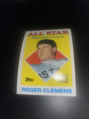 1988 Topps Roger Clemens #394 Boston Red Sox