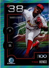 2025 Bowman Bowman Scouts Top 100 Chrome Aqua Refractor /125 Tink Hence #BTP-38