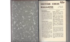 British Chess Magazine 1981 12 Issues in Cordex Binder