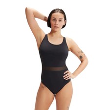 Speedo Shaping LuniaGlow Swimsuit - Black - DISCOUNTED RETURNED ITEM
