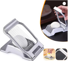 Heavy Duty Aluminium Egg Slicer for Hard Boiled Eggs Strawberry Slicer Stainless
