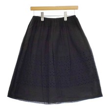 mina perhonen sun moss linen embroidery ss5877 skirt black 5-0409M  