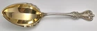 Towle OLD COLONIAL 8" Crimped Faceted Gold Wash Preserve Spoon - 76g