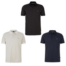 JOOP Men's Polo Shirt - JJ-42Paigam, Pique, Cotton Stretch, Cornflower Print...