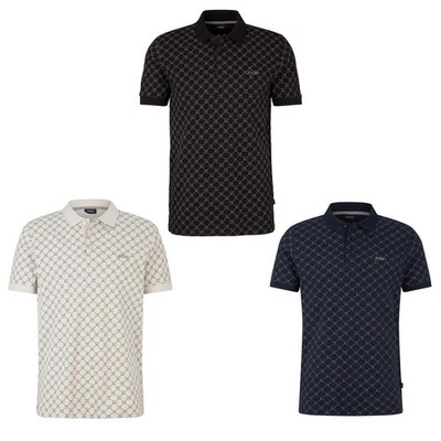 JOOP! Men's Polo Shirt - JJ-42Paigam, Pique, Cotton Stretch, Cornflower Print...