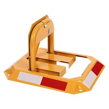 Foldable Parking Barrier Lock with Keys Reflective Stripe for Home Business