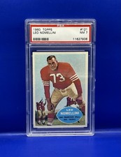 LEO NOMELLINI PSA 7 1960 TOPPS FOOTBALL #121 San Francisco 49ERS HOF