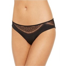 Calvin Klein Women's Black Medallion Lace Bikini Underwear