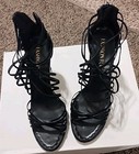 NEW New York & Co.Black Strappy Stiletto Heels 7M Dress Sandal By Fashion Bug — photo 1