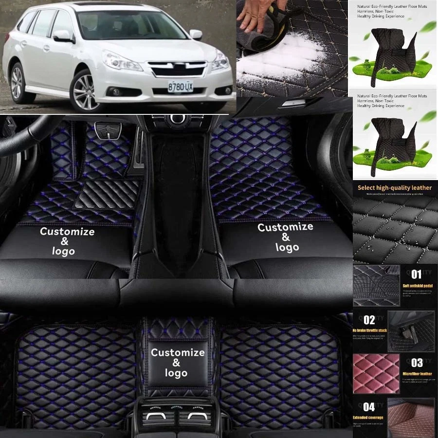 For Subaru Legacy Wagon Car Floor Mats Handmade Liners Anti-Slip Carpets Foto 4 de 4