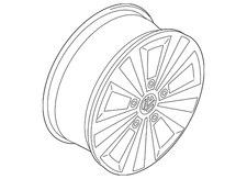 Genuine Volkswagen Wheel Alloy 5g0-601-025-l-8z8 Genuine Volkswagen Wheel Alloy 5g0-601-025-l-8z8