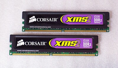 Corsair 1GB DDR2 800MHz CM2X1024-6400 Memory RAM PC2-6400 1.90v Ver5.2