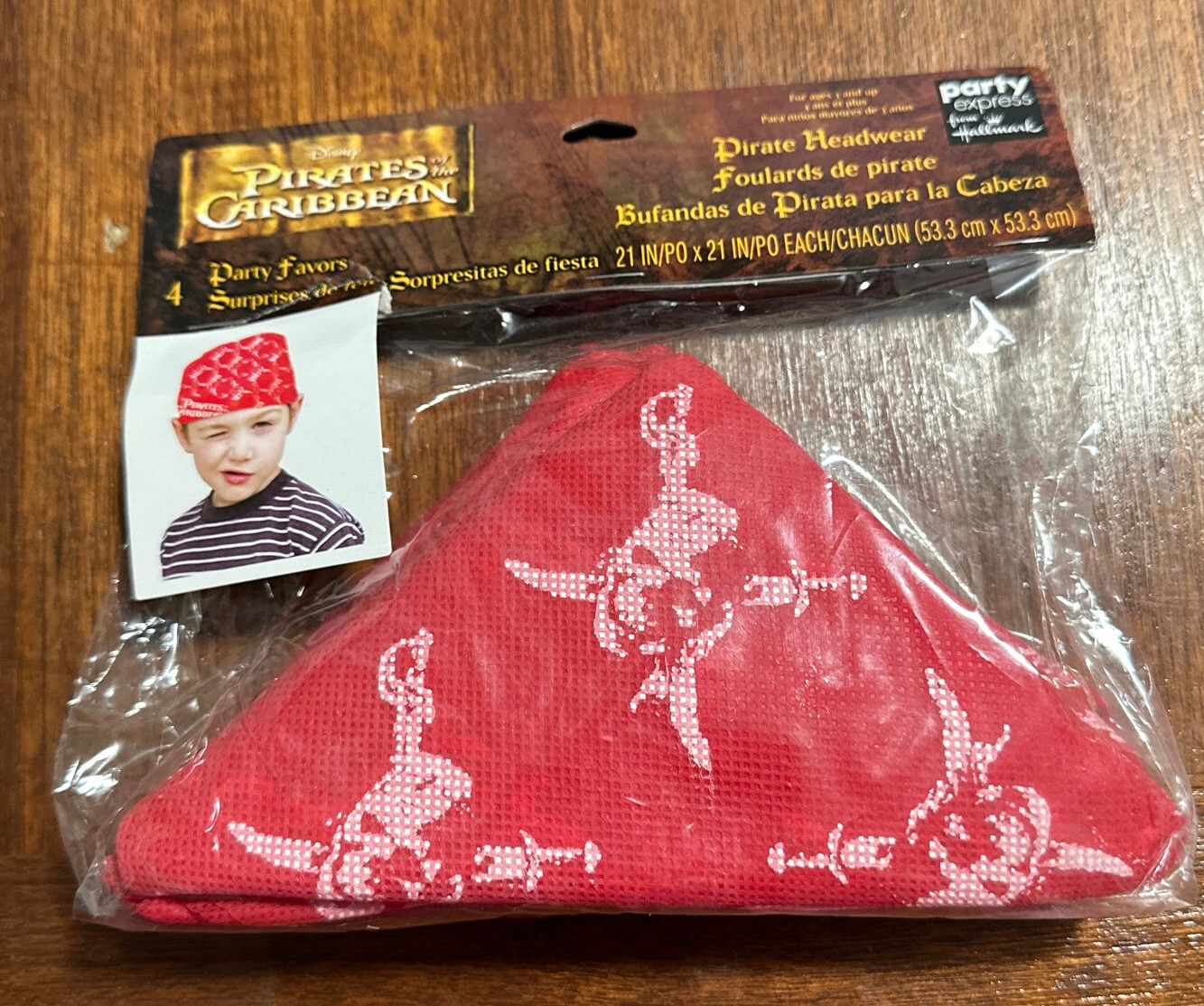 Disney Pirates Of The Caribbean Party Favor Pack of Pirate Headgear