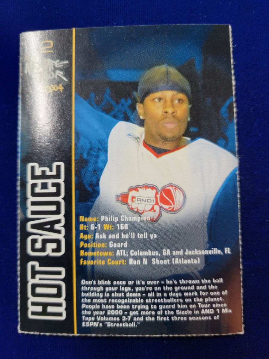 🌟 2004 And1 Mixtape Tour Streetball #2 Hot Sauce Rookie RC Philip