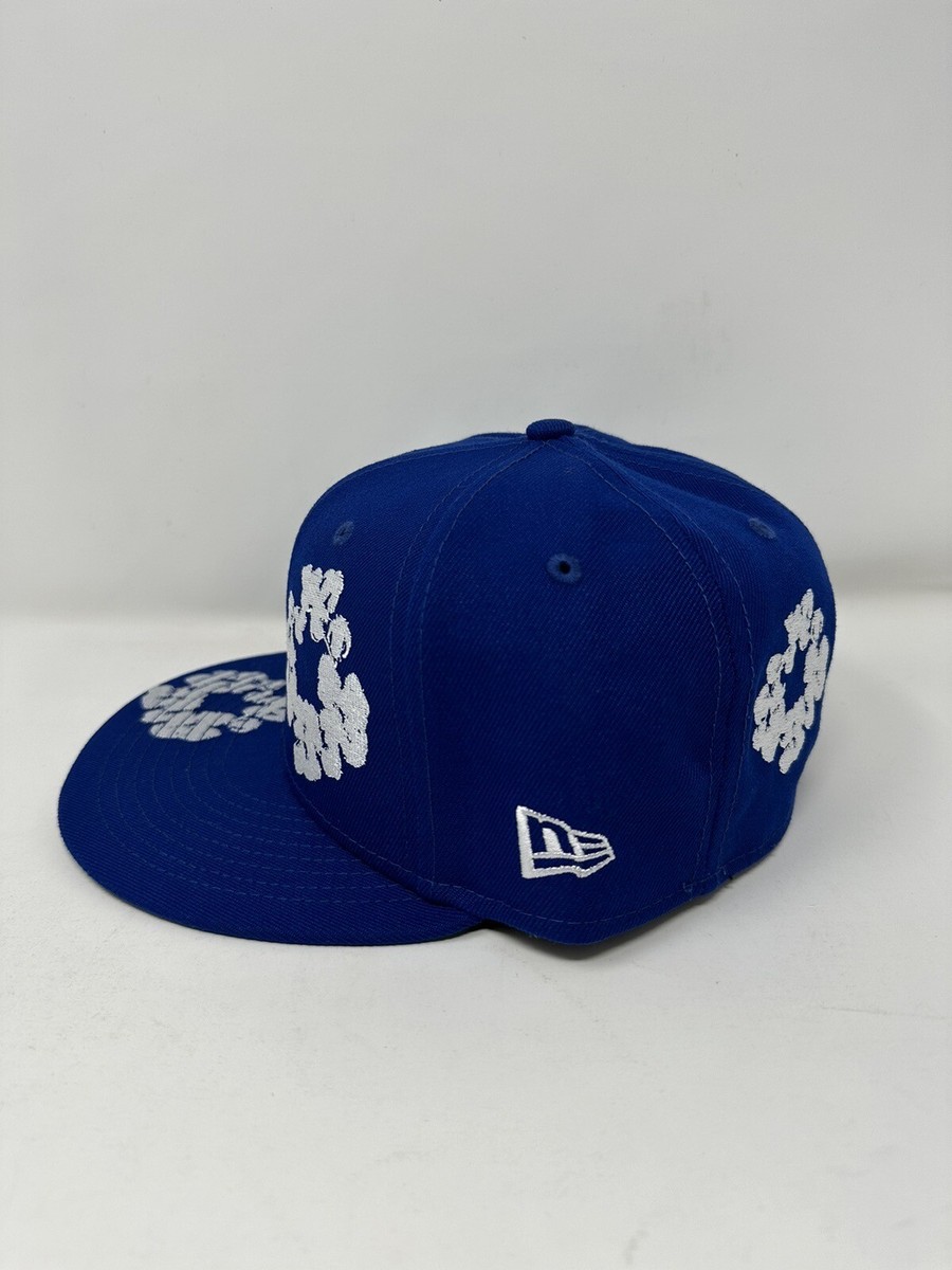 Denim Tears New Era Blue Fitted Hat Size 7 1/8 2023 Brand Denim Tears New Era Blue Fitted Hat Size 7 1/8 2023 Brand