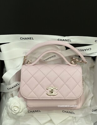 NEW PRETTY!💗22P Chanel Small Business Affinity Rose Clair Pink