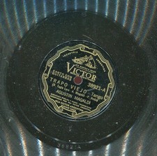 Disco TANGO AGUSTIN MAGALDI - TRAPO VIEJO / VIRGEN SERRANA - 78