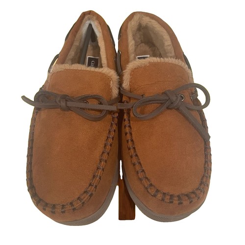 NORTY Mokassin-Hausschuhe Für Herren - Microsuede Oder Twill - Memory