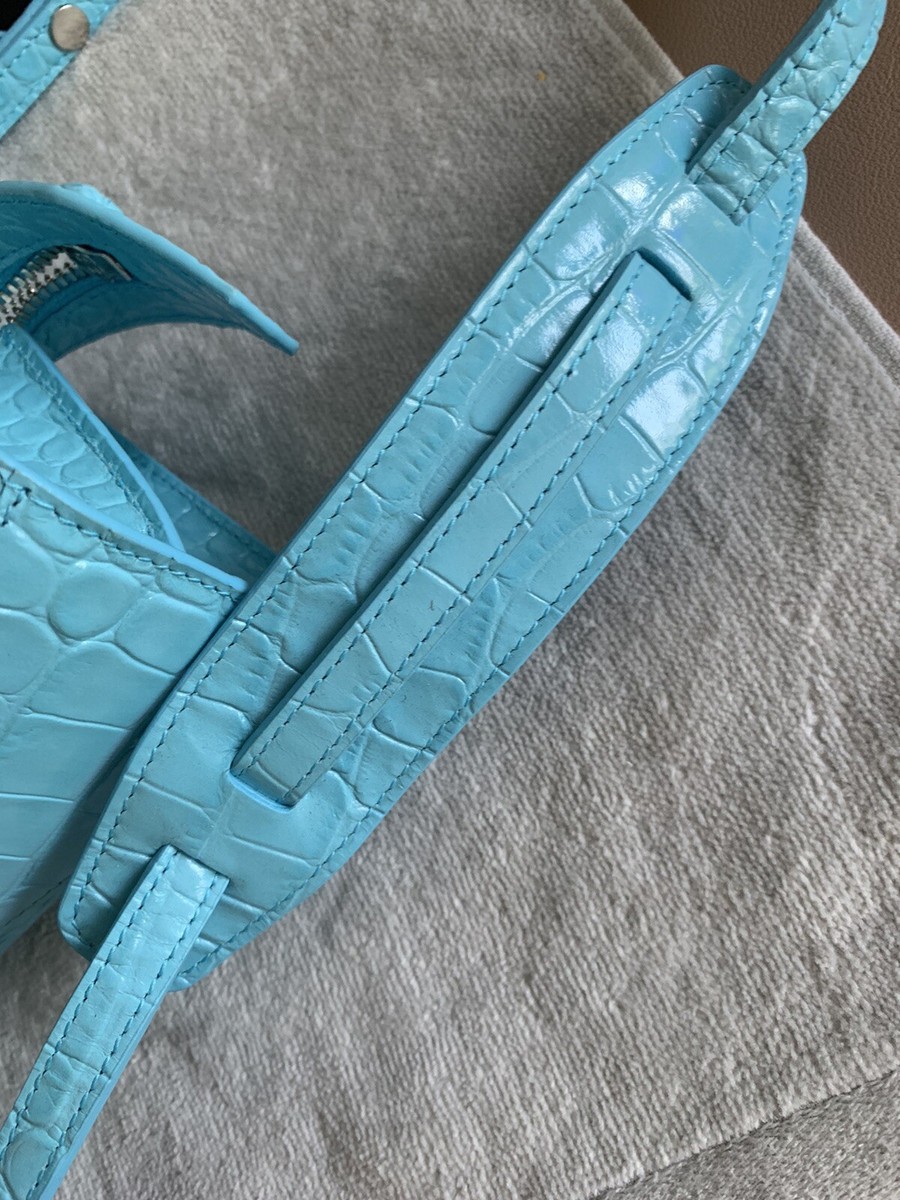 Brand New Balenciaga Classic City Bag Mini Crossbody In Blue