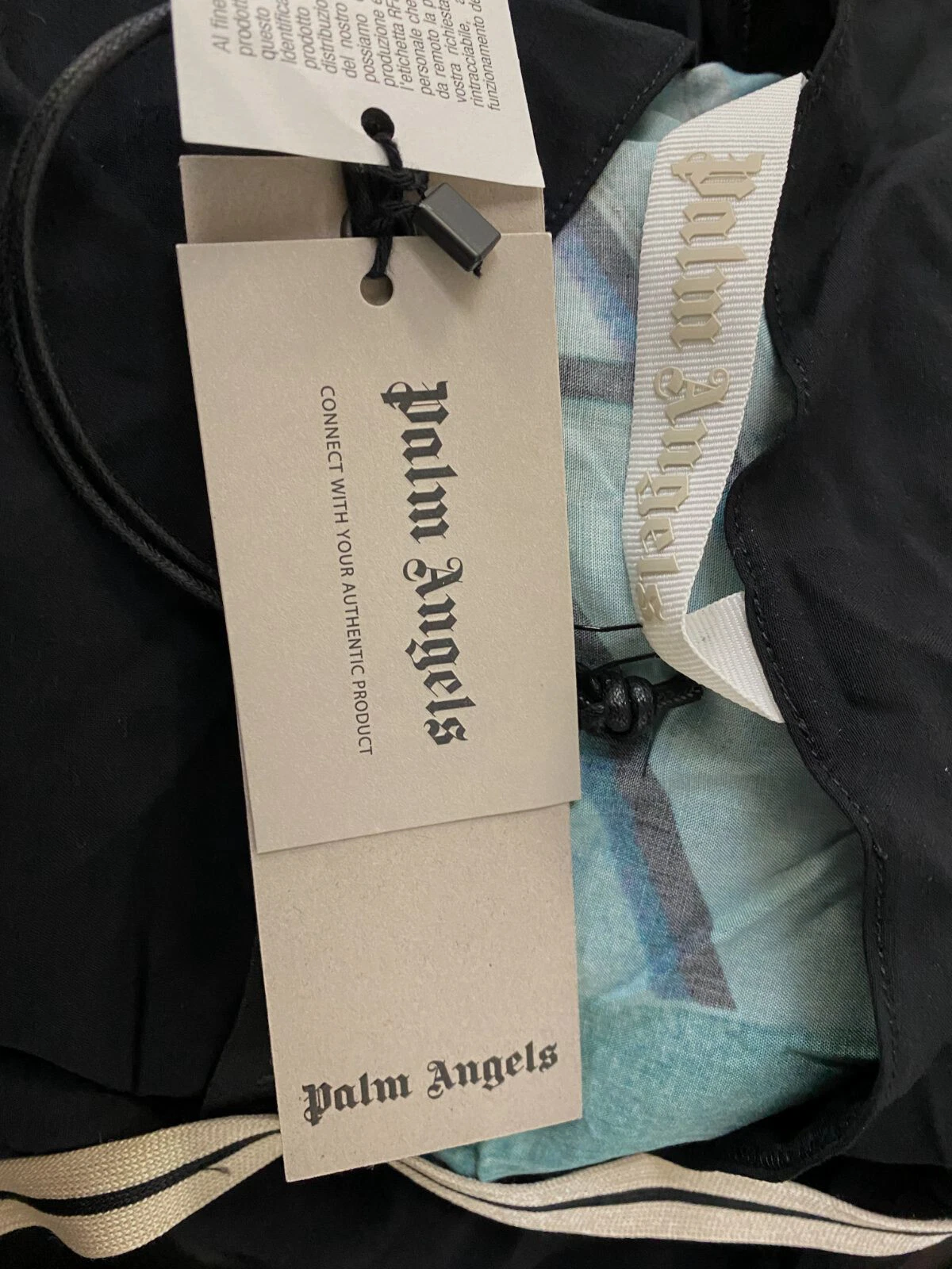 Abito slip midi Palm Angels da donna nero Getty Miami $1260 taglia 46