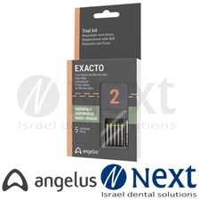 Dental Angelus EXACTO Fiber Glass fiber conical post Size 2    5 pcs