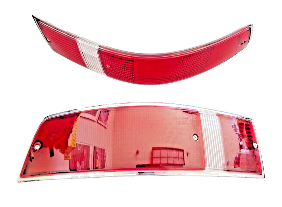 Красный задний указатель поворота задний фонарь с серебристой отделкой для Porsche 911 912 930 69-89 США - Изображение 2 из 3