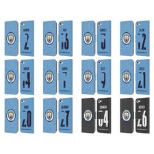 MAN CITY FC 2020/21 WOMEN'S HOME KIT GROUP 2 LEATHER BOOK CASE FOR iPOD TOUCH