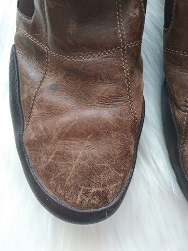 Mocassini Merrell in pelle marrone mocassini da guida casual scarpe uomo 10,5 - Foto 5 di 12