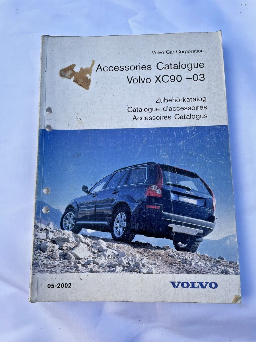 Volvo Dealer Issue Accessories Catalogue XC90 up to 2003