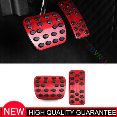 Red Aluminum Accelerator Brake Clutch Cover Trim For Benz A-Class W177 2019-2022