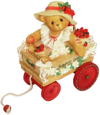 Cherished Teddies Diane In Strawberry Cart Wagon Figurine | eBay