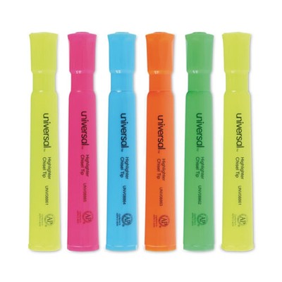 Universal 8867 Chisel Tip Desk Highlighters - Assorted Color (12/Set) New