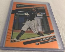 2021 Donruss Baseball J.P. Crawford Seattle Mariners Holo Orange Parallel #65