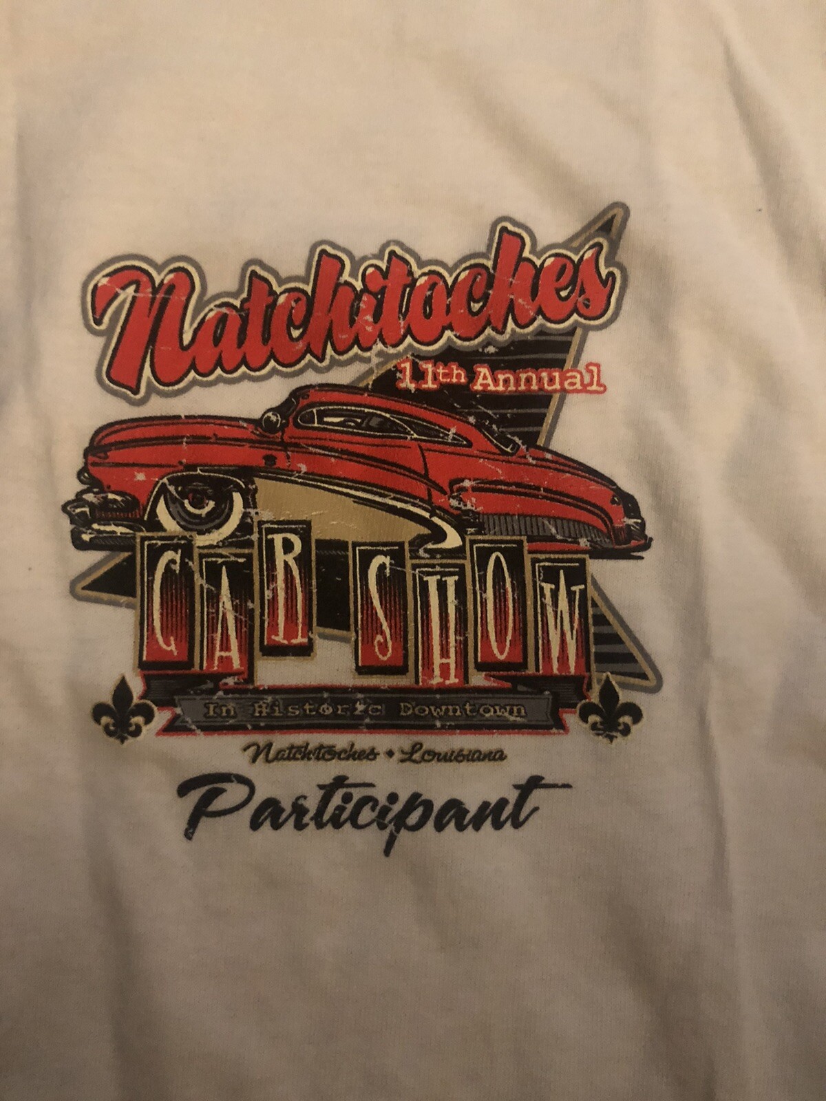 Natchitoches Car Show tshirt Sz XL White eBay