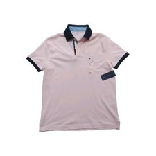 Image of Tommy Hilfiger Pink Men Polo Shirt Size S M L XL NWT mesh cotton