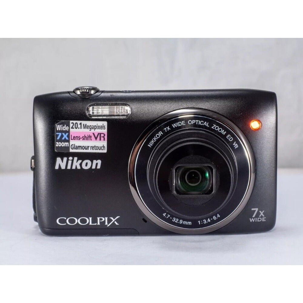 Nikon COOLPIX S3500 Digital Camera 20.0MP 7x Optical CCD Vintage
