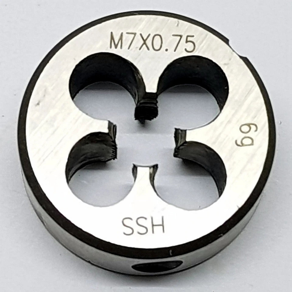 M7 x 0,75 Schneideisen + 2 tlg. Handgewindebohrer Feingewinde Gewindebohrer - Bild 2 von 3