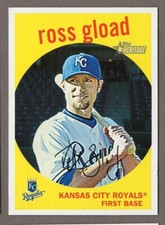 ROSS GLOAD 2008 Topps Heritage SP #695 High Number Base Set Shortprint KC Royals
