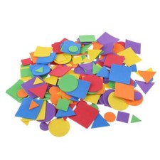200 Pieces Foam Craft Eva Geometry Shaped Stickers