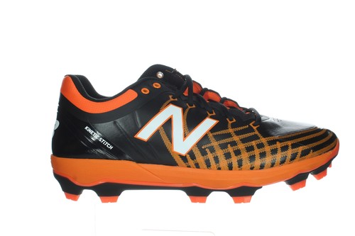 new balance black and orange baseball cleats