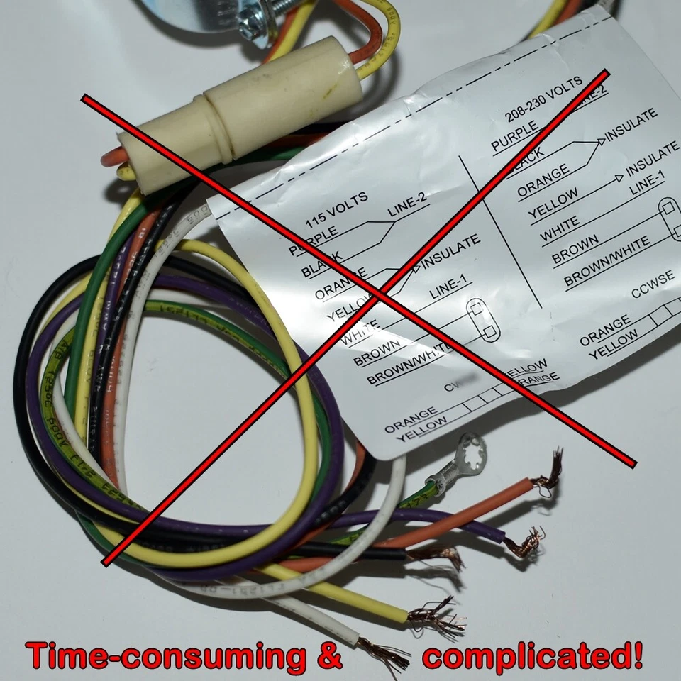 2412929 Manitowoc Ice Cond Ventilador Motor 115V + Instrucciones, Herrajes, ¡Envío HOY! Foto 2 de 4